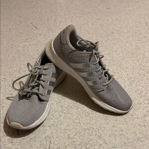 Adidas Light Gray Mesh Sneakers